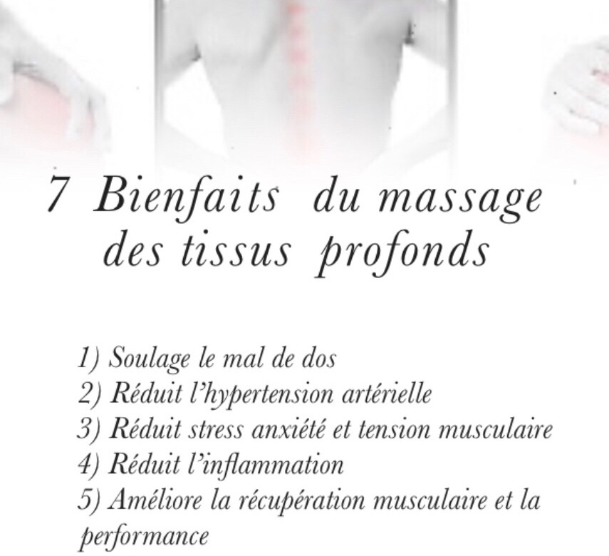 7 bienfaits du massage des tissus profonds